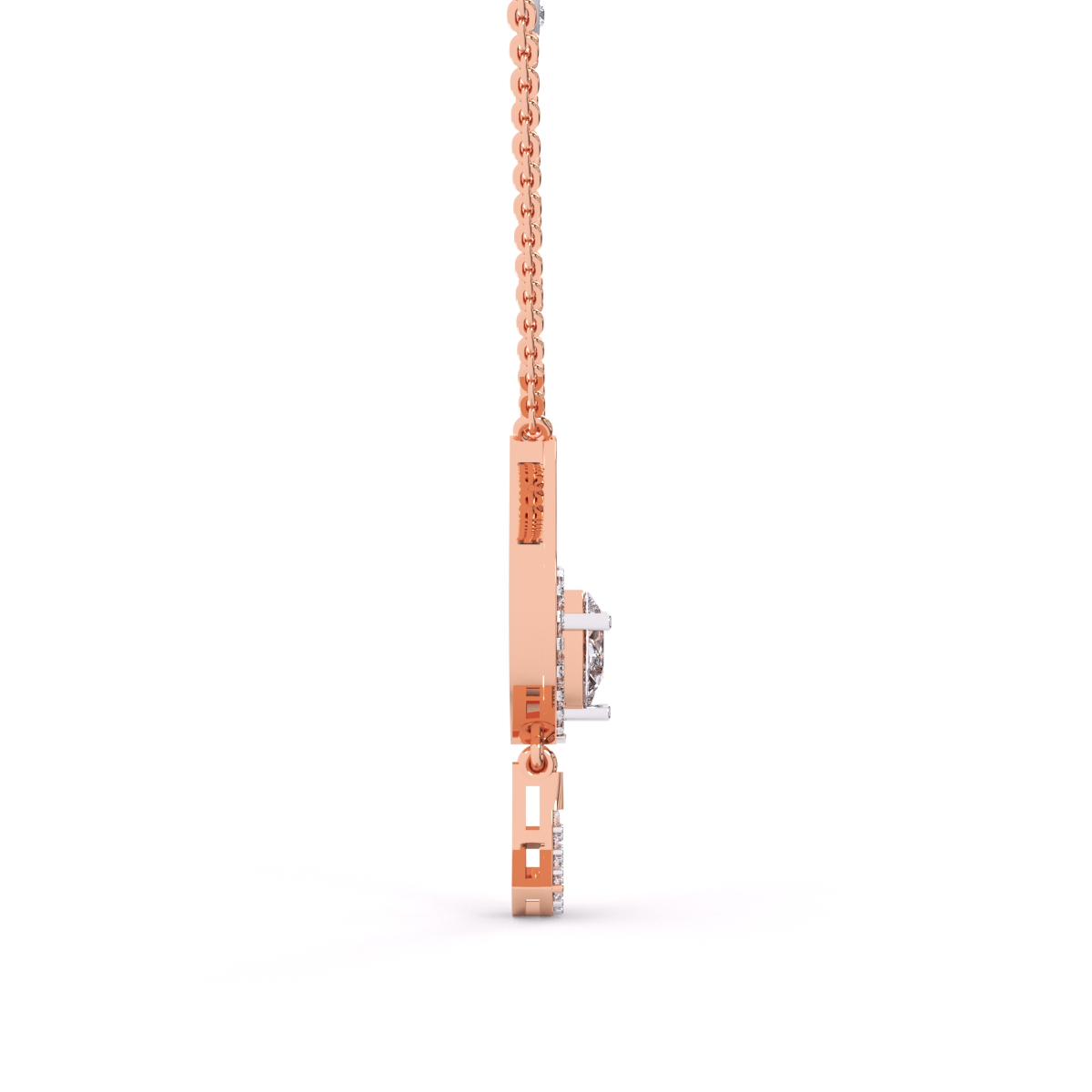 Elegant and luxurious Rose gold Diamond Necklace